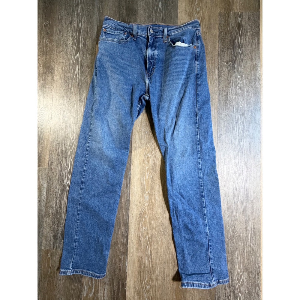 Levi's 505 Regular Fit Jeans Mens 34x32 Blue Straight Leg Denim Pants